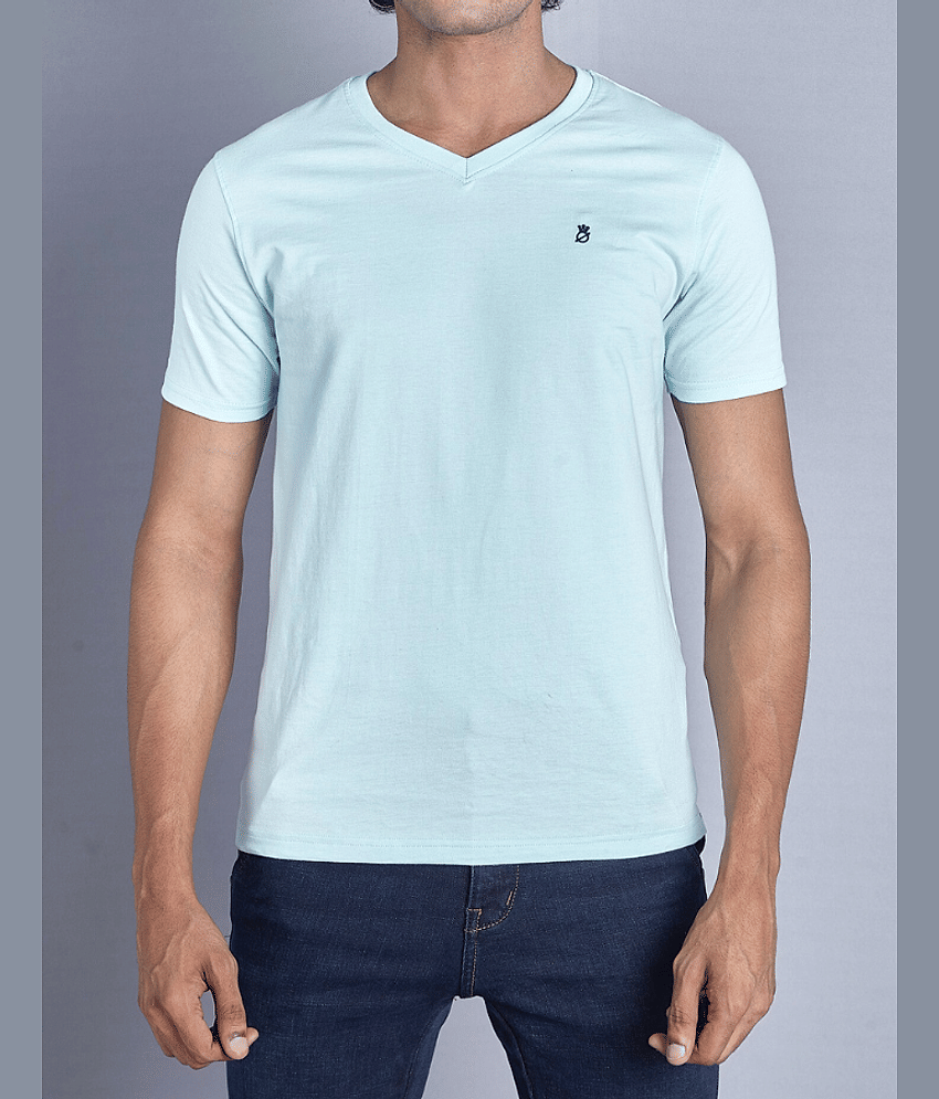 Notamm Pack of 1 Cotton Regular Fit Men's T-Shirt ( Sky Blue ) view 2