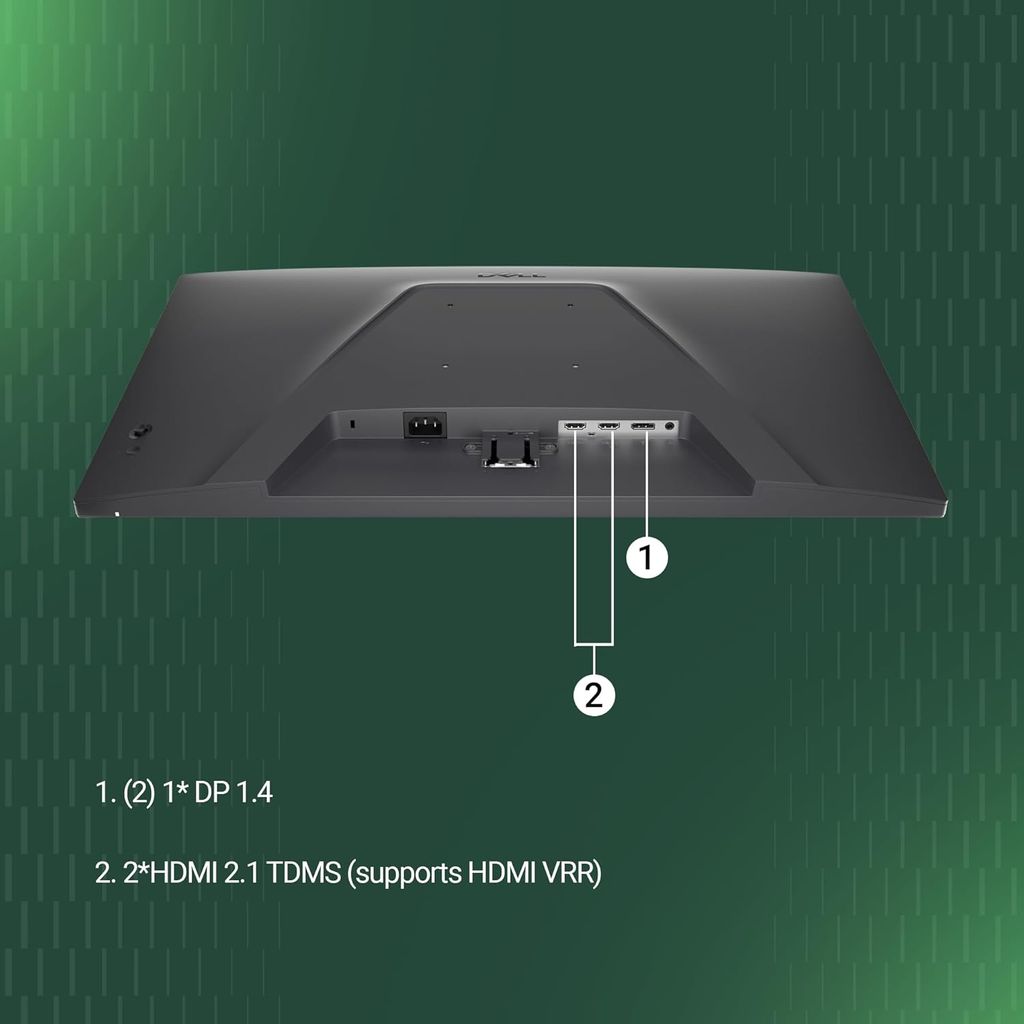 Dell SE2725HG 27" FHD IPS Gaming Monitor, 200Hz Refresh, 3side narrow bezels, 1ms GtG, AMD FreeSync Premium, HDR 10, 300nits, 1000:1 Contrast, 99% Srgb, Tilt, 2*HDMI 2.1 TDMS(supports HDMI VRR),DP 1.4 view 2