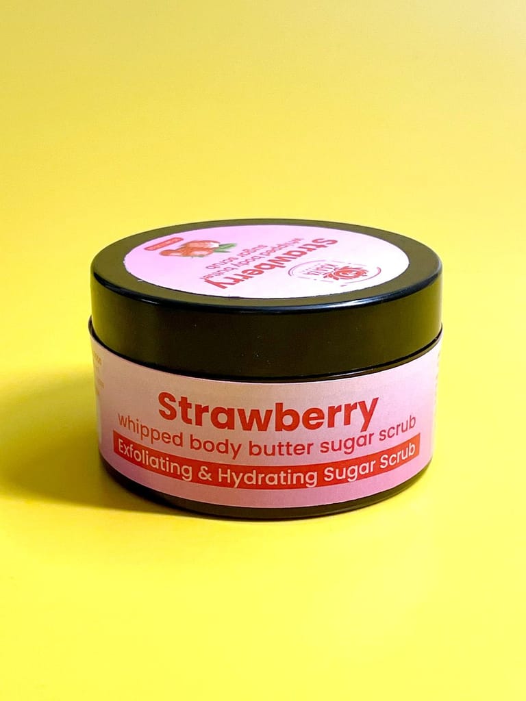 Kaaya Natural Strawberry Whipped Body Butter Sugar Scrub view 2