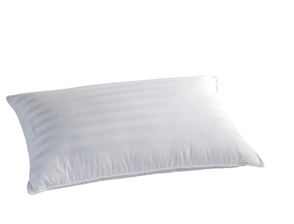 White Striped Pattern Microfiber Sleeping Pillow view 2