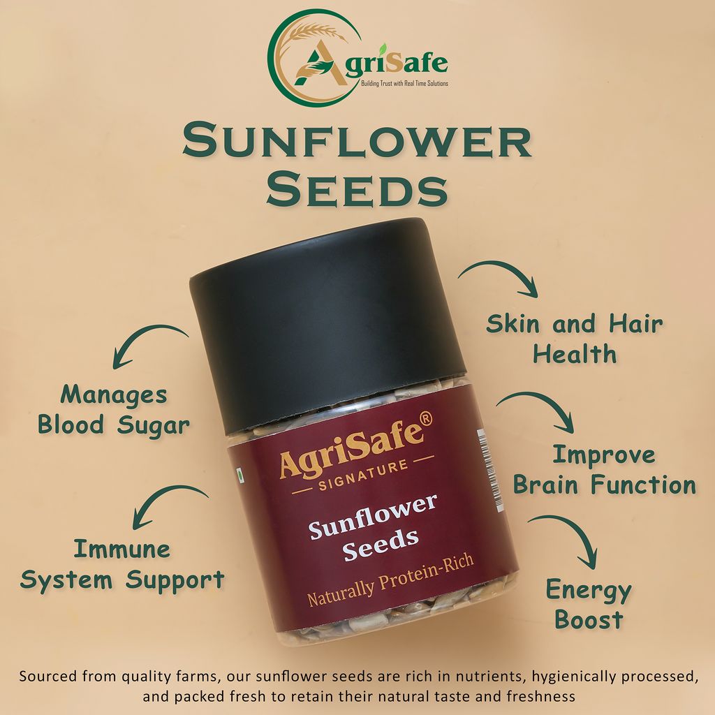 Agrisafe Sunflower Seeds 150g (Jar Pack) view 2