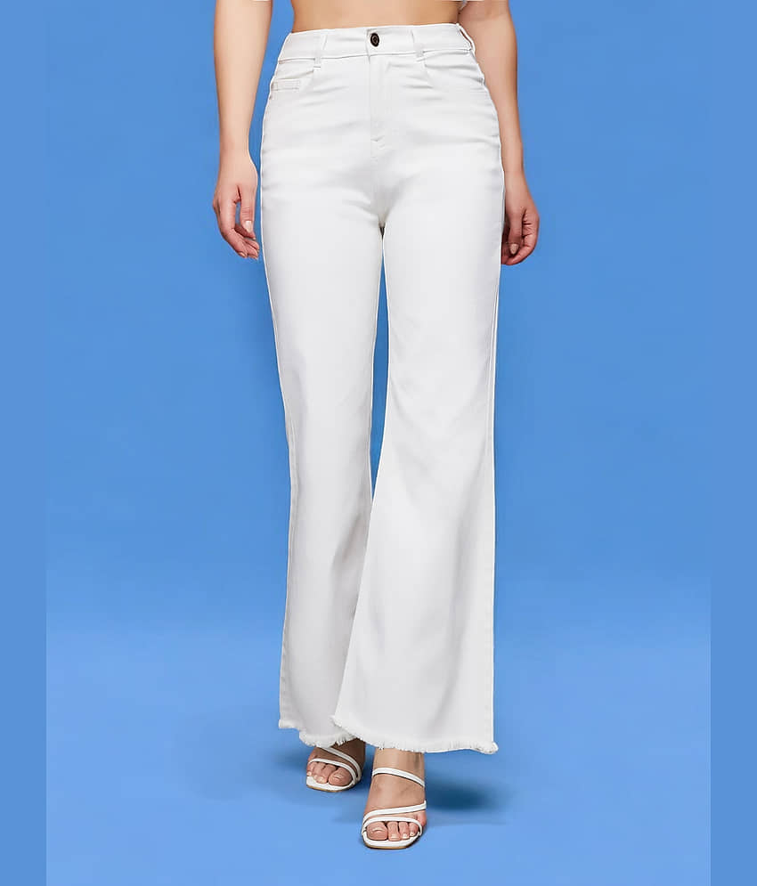 Miss Chase - White Denim Bootcut Women's Jeans ( Pack of 1 ) view 2
