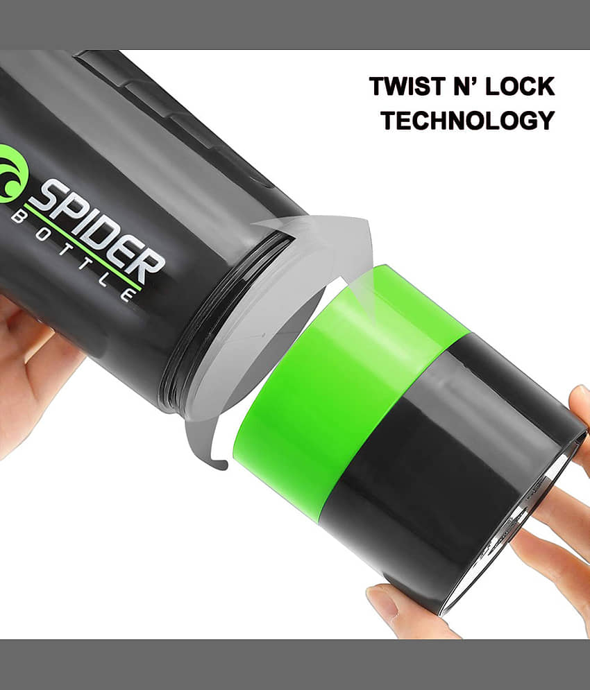 Plastic Green 500 mL Shaker ( Pack of 1 ) view 2