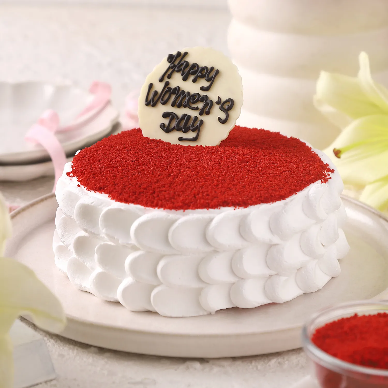 Red Velvet Cream Cake Half Kg view 2