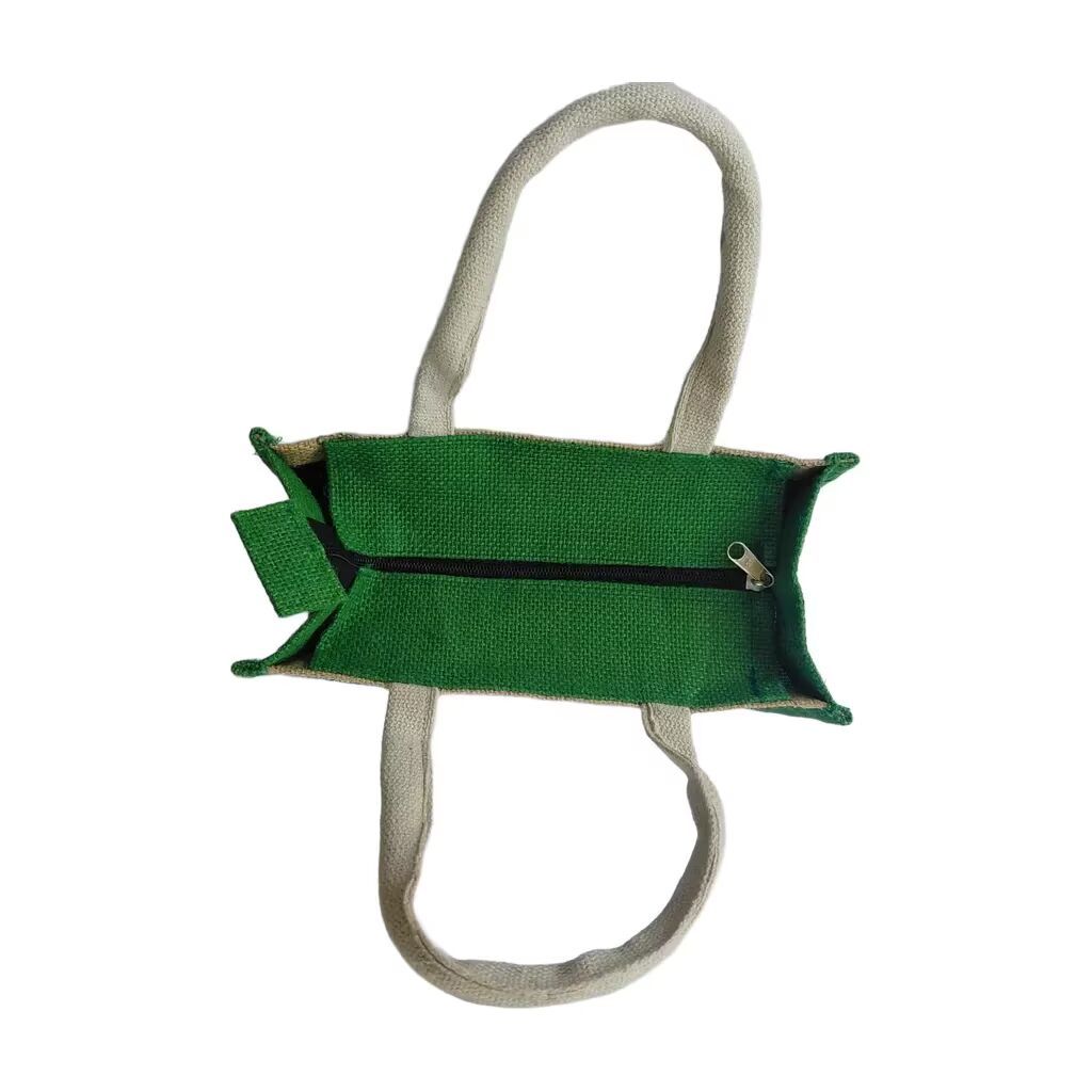 Reusable Jute Tote Bag view 2