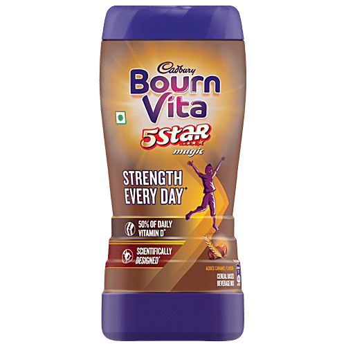 Bournvita Chocolate Health Drink - Bournvita 5 Star Magic, 500 g Jar