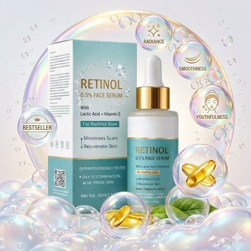 Elegantra Naturavives Collagen Booster Retinol Face Serum for Radiant Glow– Advanced Anti-Aging face serum 30ml pack of 1 for Skin Renewal & Smoothing Night Serum for Fine Lines, Open Pores & Uneven Tone view 2