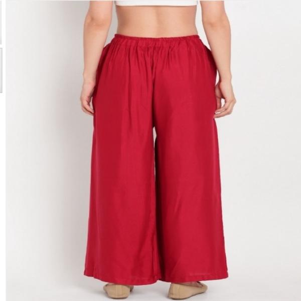 Women's Palazzo Red (Pack of 01 Pcs) view 2