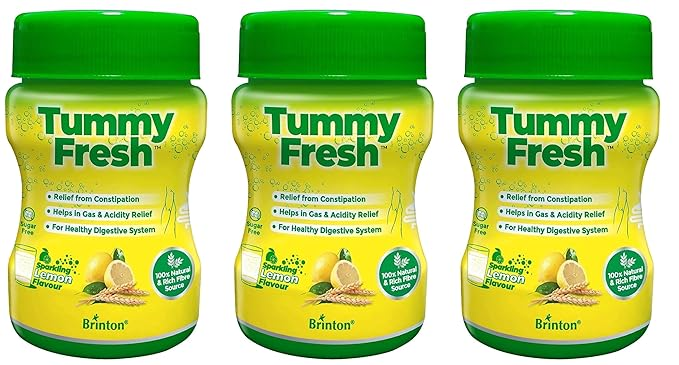 Brinton Tummy Fresh (Sugar Free) for Healthy Digestive sytem and Relief from constipation Gas & Acidity 100 gm x Pack of 3