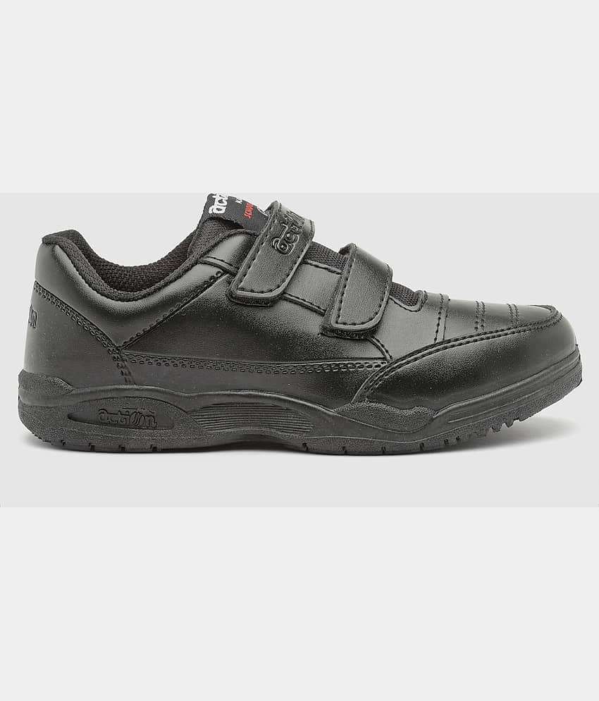 Action - Black Boy's School Shoes ( 1 Pair ) view 2