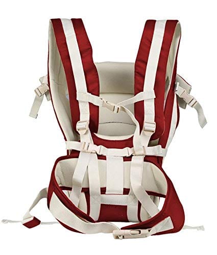 Stylish 4-in-1 Baby Carrier – Pink & Black | Padded Support for Comfortable Baby Wearing view 2
