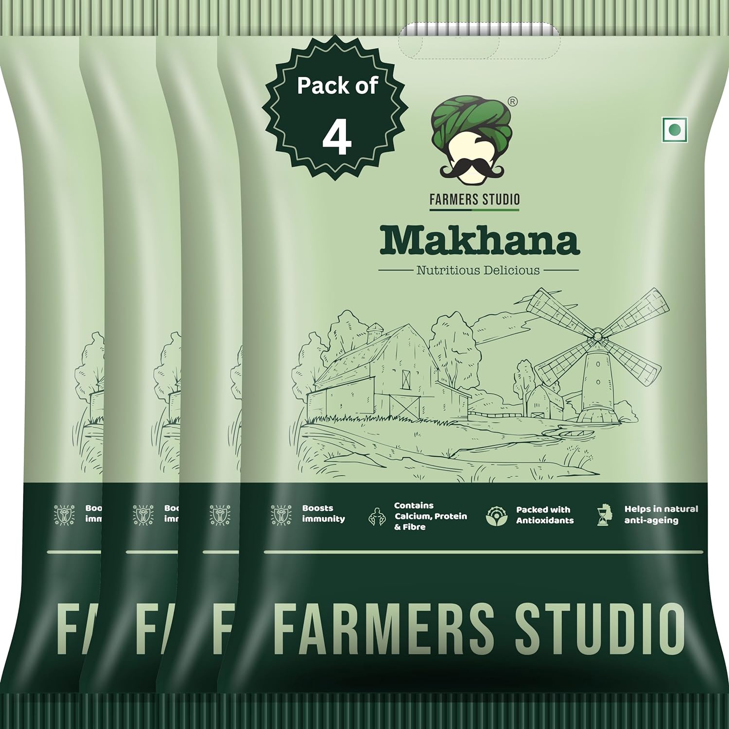 Farmers Studio Makhana (Foxnuts), 1 Kg | Super Quality