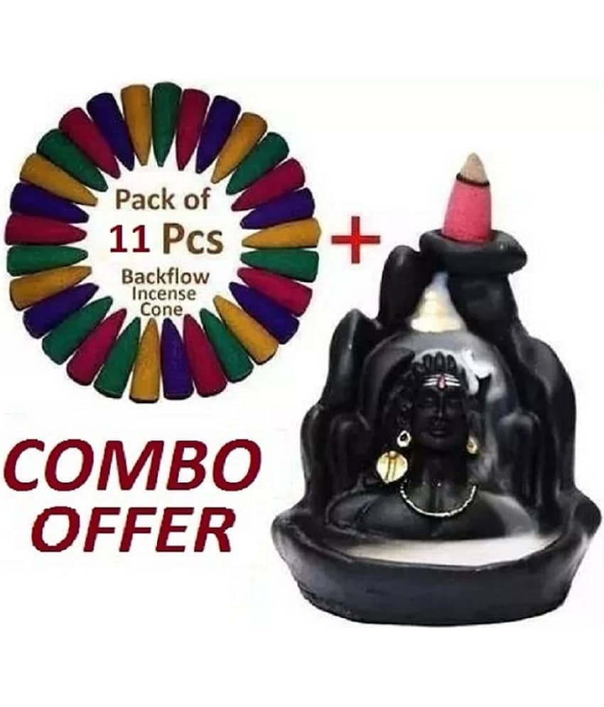 Khushi Enterprises Smoke Backflow Showpiece 10 cm - Pack of 1 view 2
