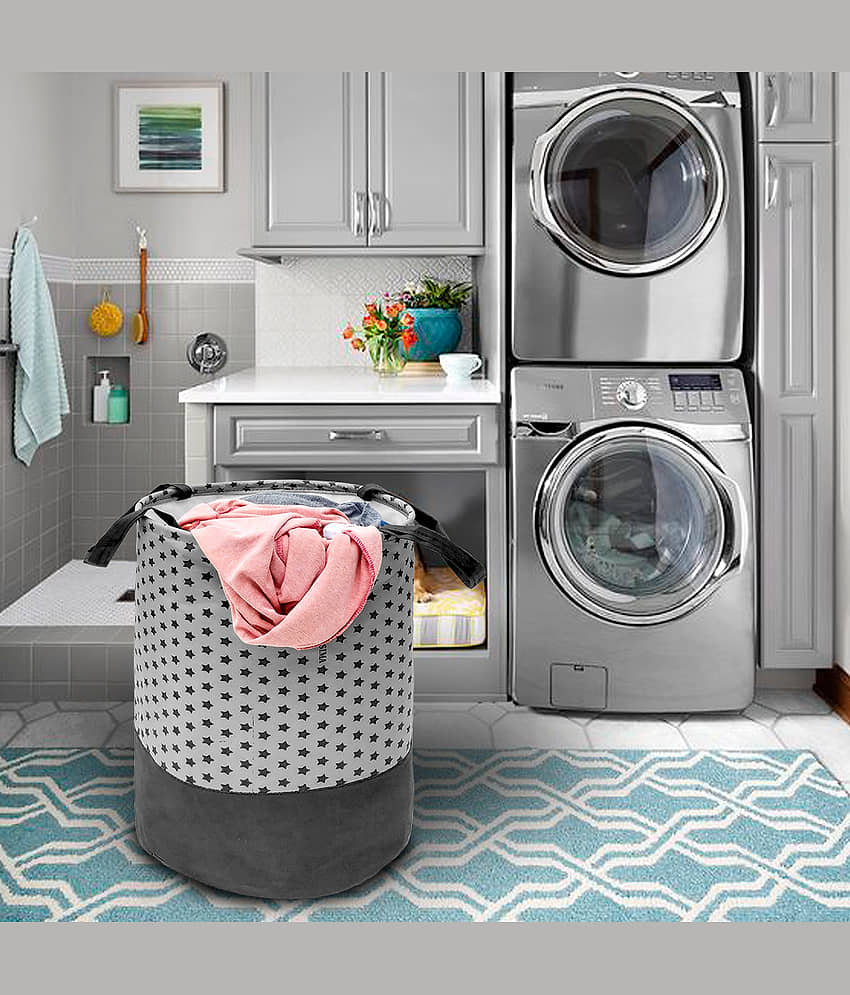 SH. NASIMA Nylon Laundry Bag - Grey view 2