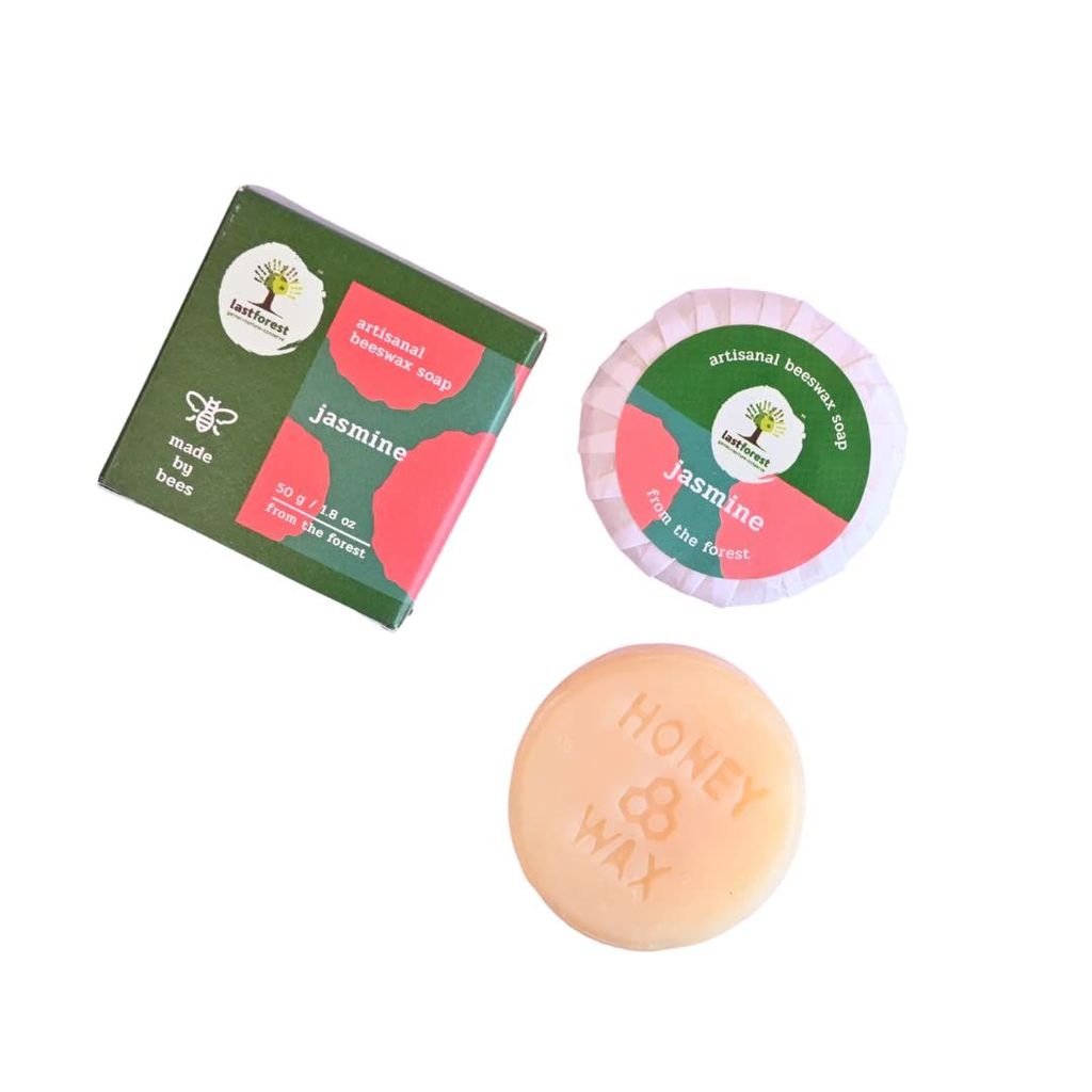 Last Forest Artisanal, Handcrafted, Handmade, Natural 'Pebbles' Beeswax Soap, Jamsine, 50g - 100% Natural Ingredients, Moisturizing, Natural Beeswax, Bathing Soap for Men and Women view 2