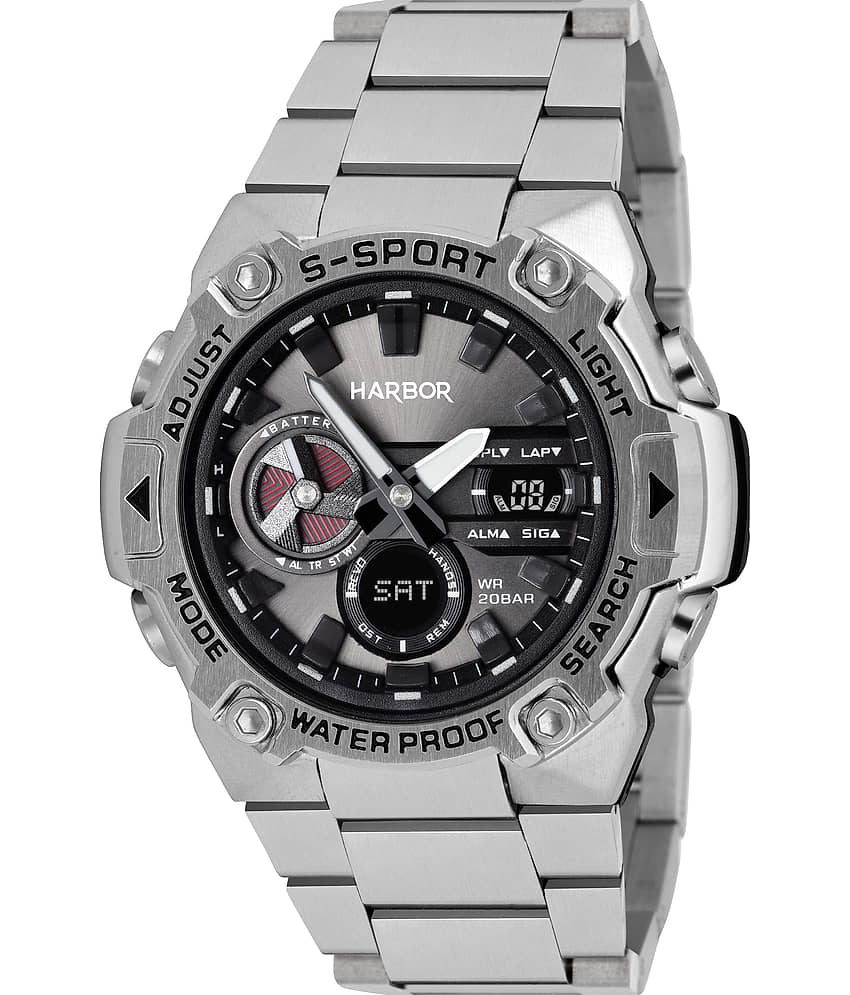 Harbor Silver Stainless Steel Analog-Digital Men's Watch