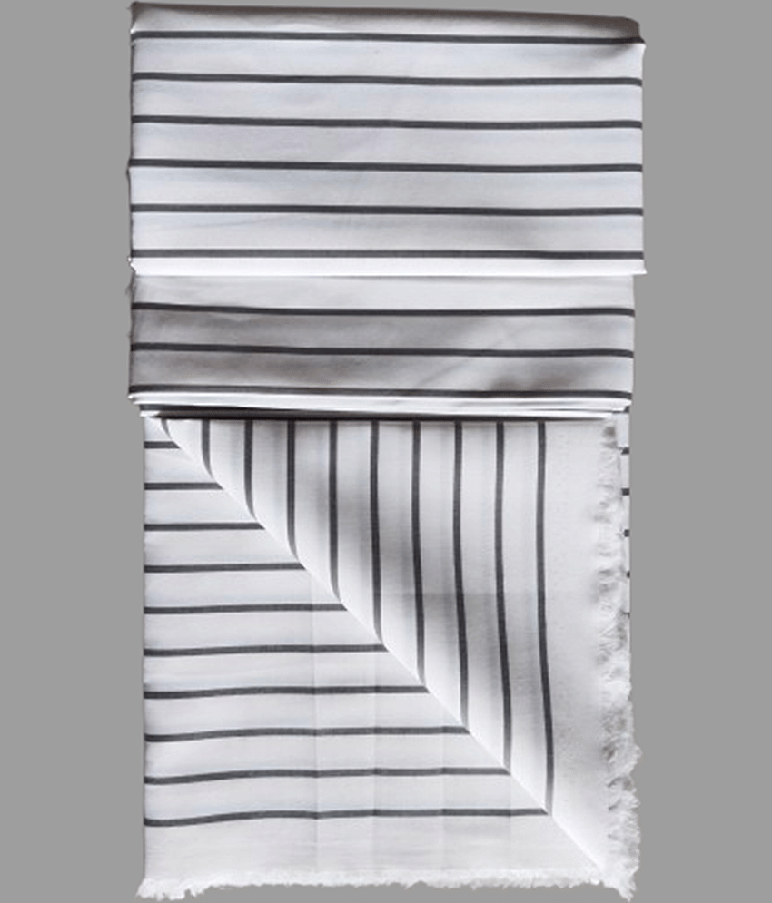 Makhanchor Off-White Cotton Men's Unstitched Shirt Piece ( Pack of 1 ) view 2