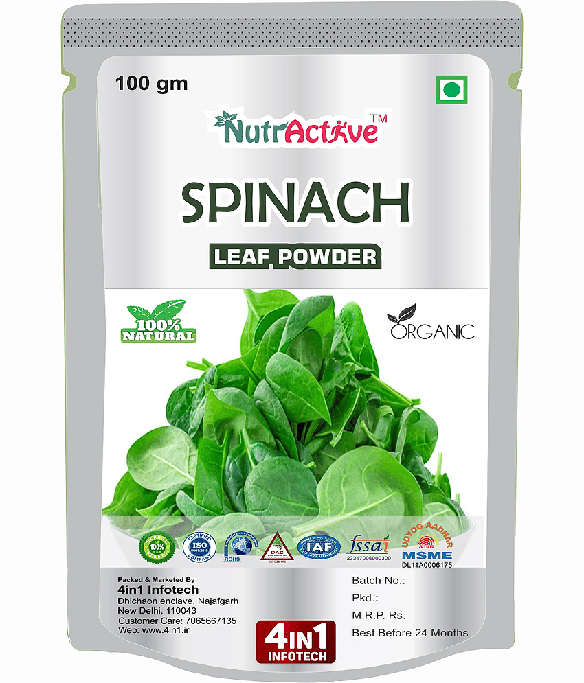 NutrActive Palak Patta/ Spinach Instant Mix 200 gm Pack of 2 view 2