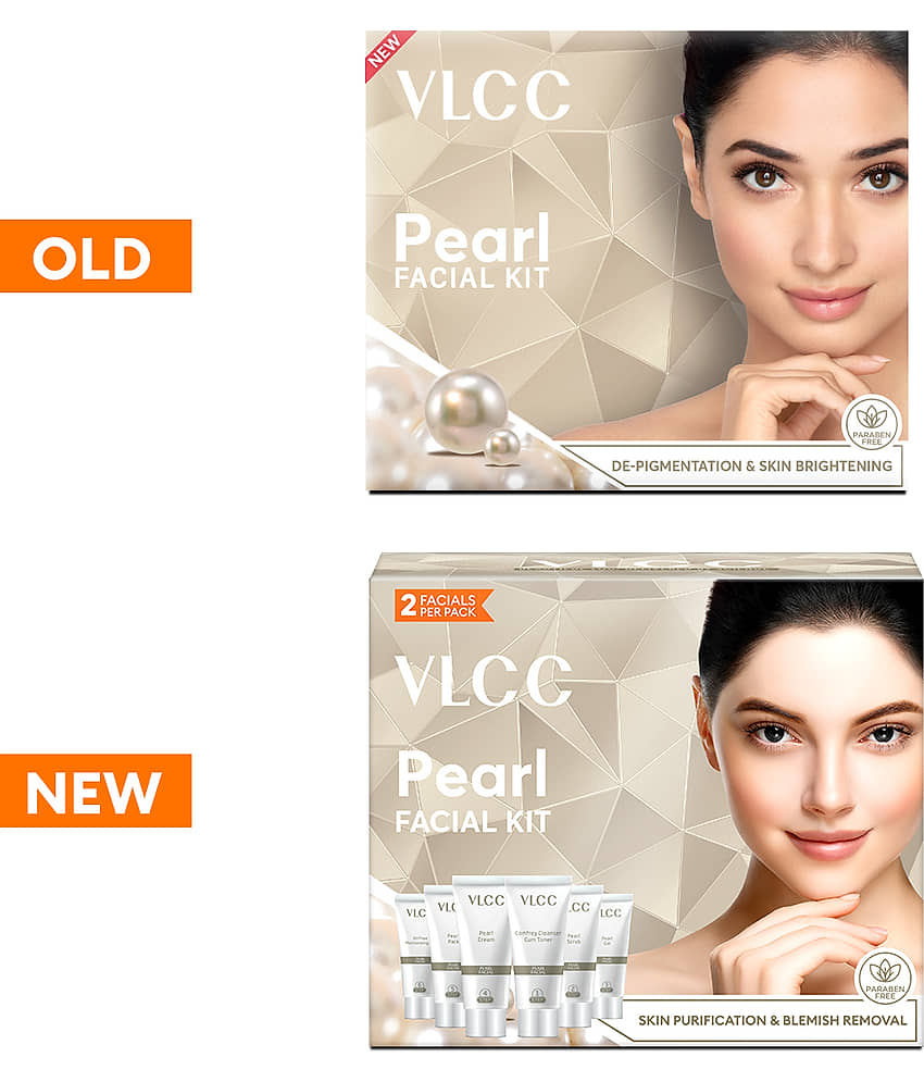 VLCC 2 Times Use Facial Kit For All Skin Type Pearl 60 ( Pack of 1 ) view 2