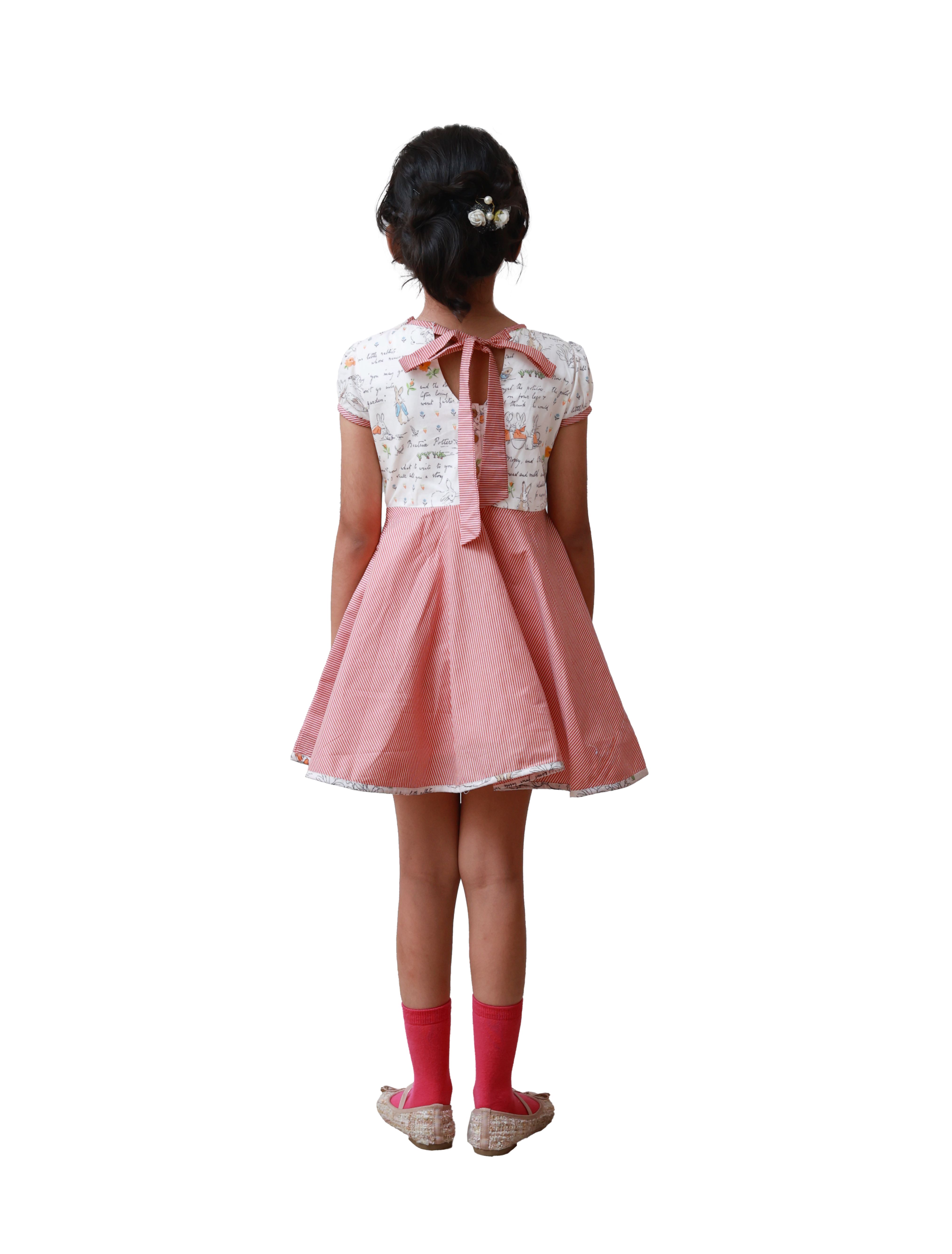DE CHEVALERiE en Rouge - Evelyn Carnation Frock - Rose Pink 4- 5 Years view 2