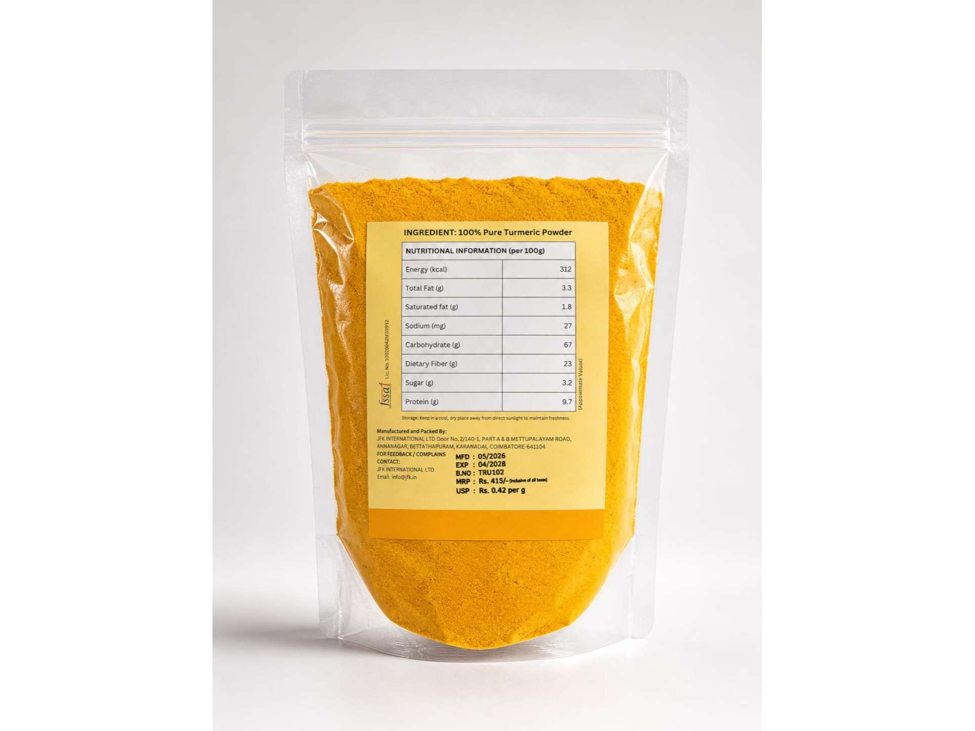 JFK Haldi Powder-1KG view 2