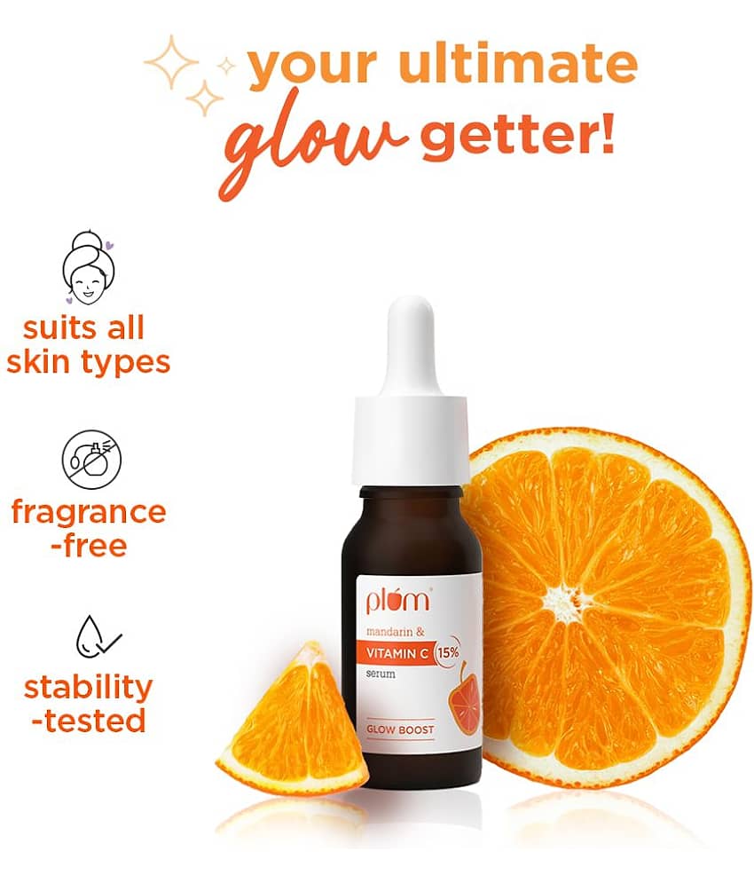 Plum 15% Vitamin C Glow Boost & Dark Spot Fading Serum|Visibly Glowing Skin in 2 weeks|All Skin Types (30 ml) view 2