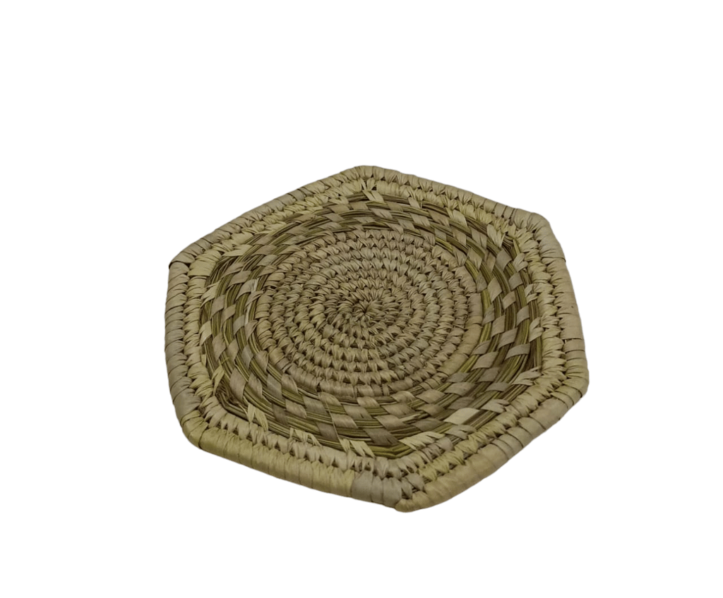 Jharcraft Sabai Grass Round Box Tea Coaster (GR00002) view 2