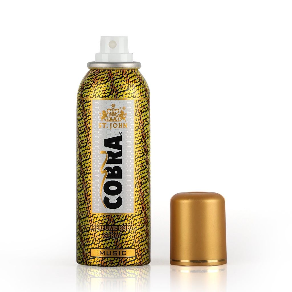 ST.JOHN Cobra No Gas Music Long Lasting Perfumed Body Spray | Long Lasting Deodorant Spray For Men - 100 ML view 2