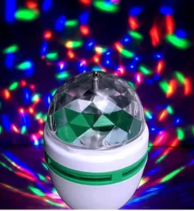 Elecsera LED Stage Light Disco Party Bulb Lamp Pack of 6 Single Disco Ball (Ball Diameter: 2.5 cm) Multicolor view 2