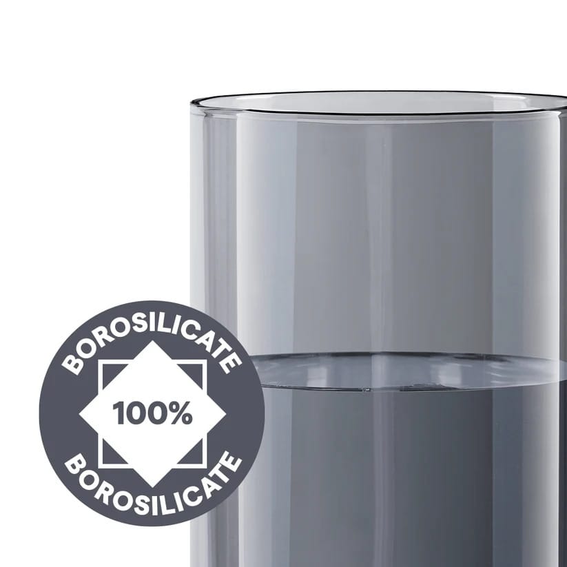 Borosil Borosilicate Aura x6 Midnight Drinking Glass Tumbler, Medium , 295ml view 2