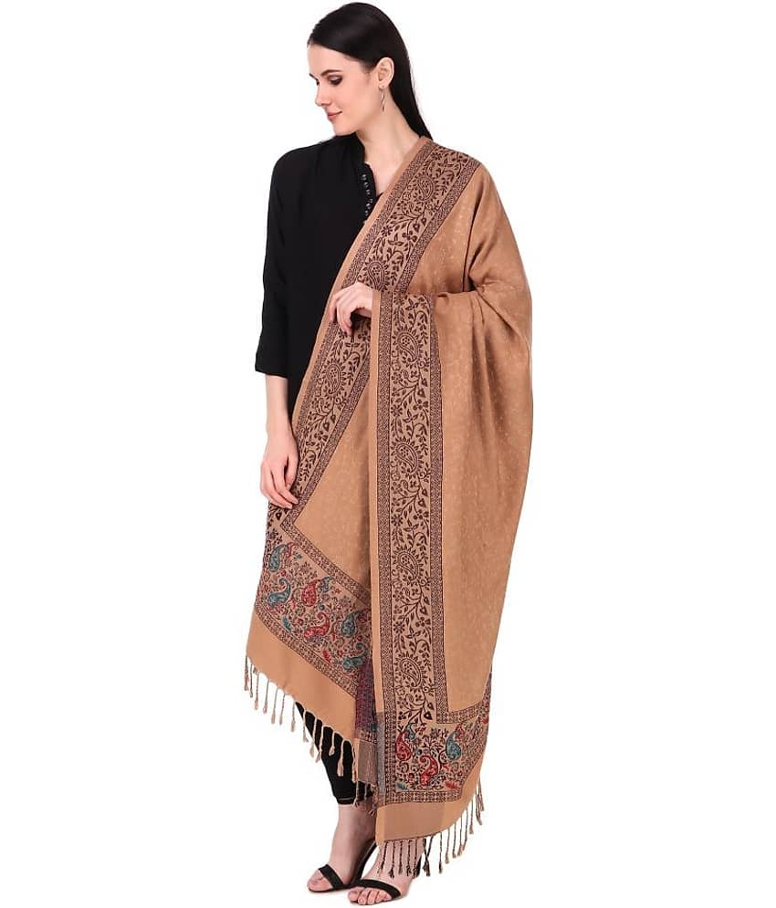 Bravezi Beige Self Shawl - Single view 2