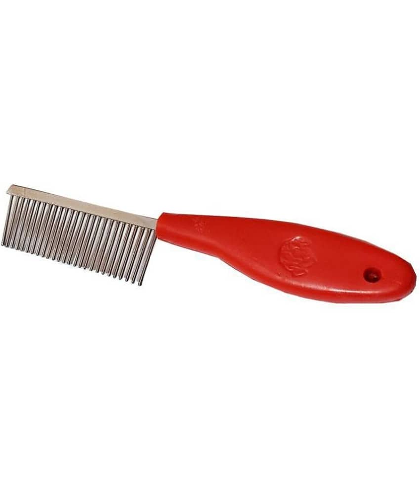 Petshop7 Imported Flea Comb with Stainless Steel Fine Teeth- Pet Cat/Dog Lice Comb, Nit Remover, Grooming Comb, Tool to remove Fleas, Mites, Ticks, Dandruff F lakes Basic Comb Wire-pin Comb for Dog, Cat, Rabbit view 2