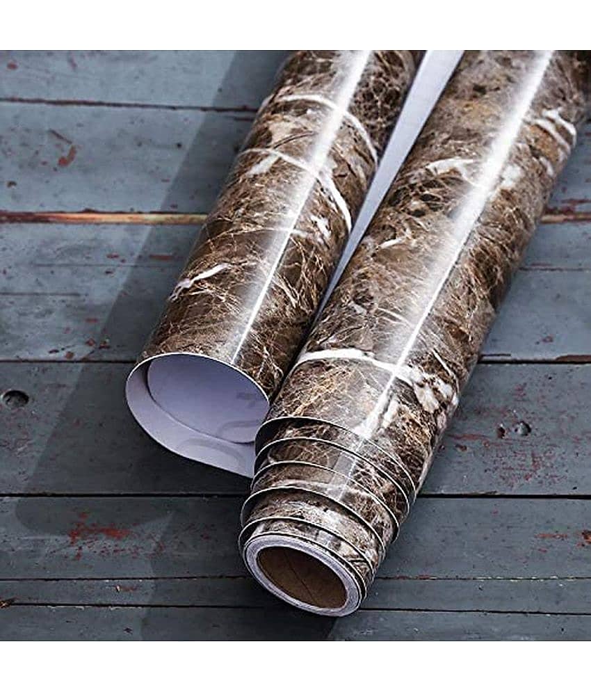 Geeo Premium Dark Brown Marble Design Wallpaper 60cm x 2m (Pack of 1) view 2