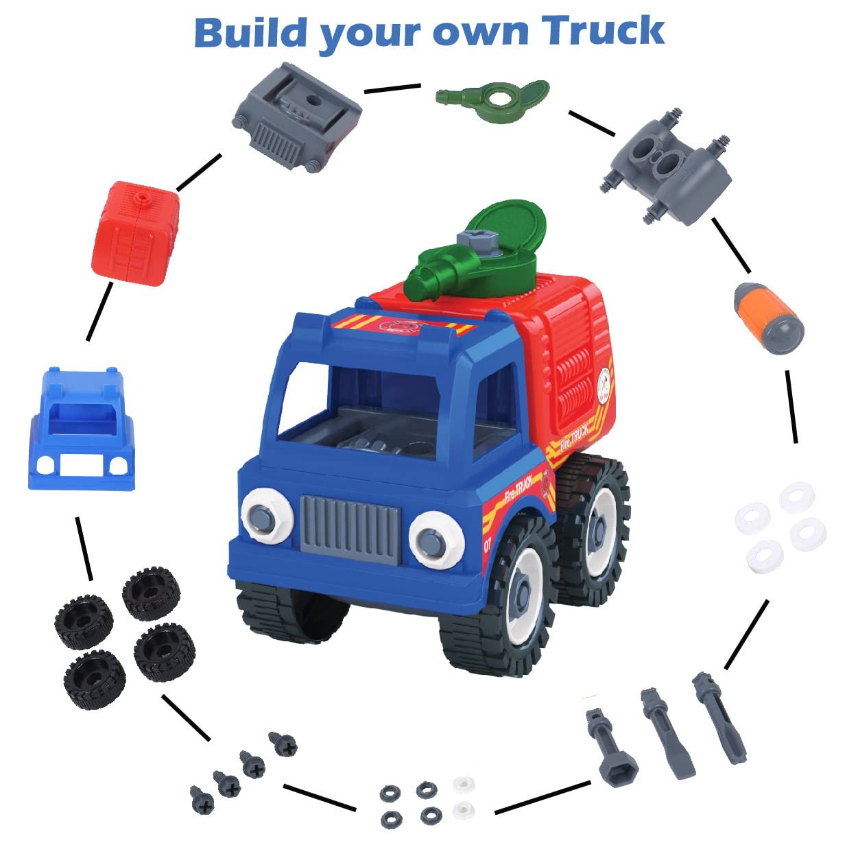 Mighty Machines Buildables - Water Cannon For Kids 3 Years and Above view 2