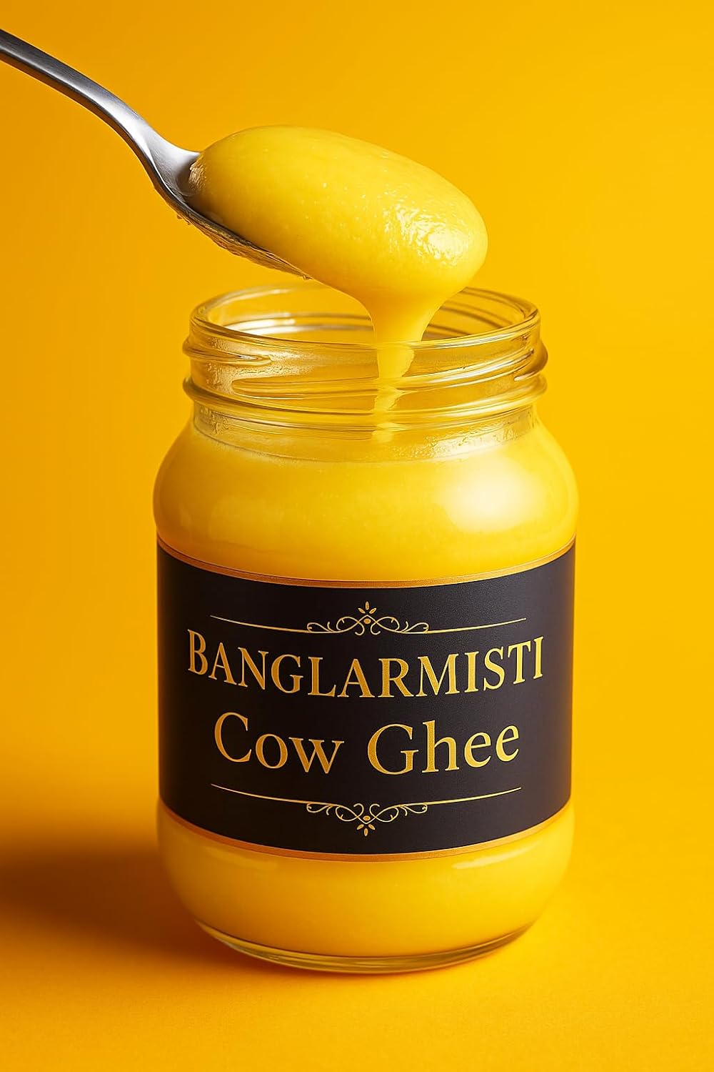 BANGLARMISTI Desi Cow Ghee | Rich Aroma, Danedar, Delicious & Nutritious, Pure Homemade Ghee. 200g Pack, view 2