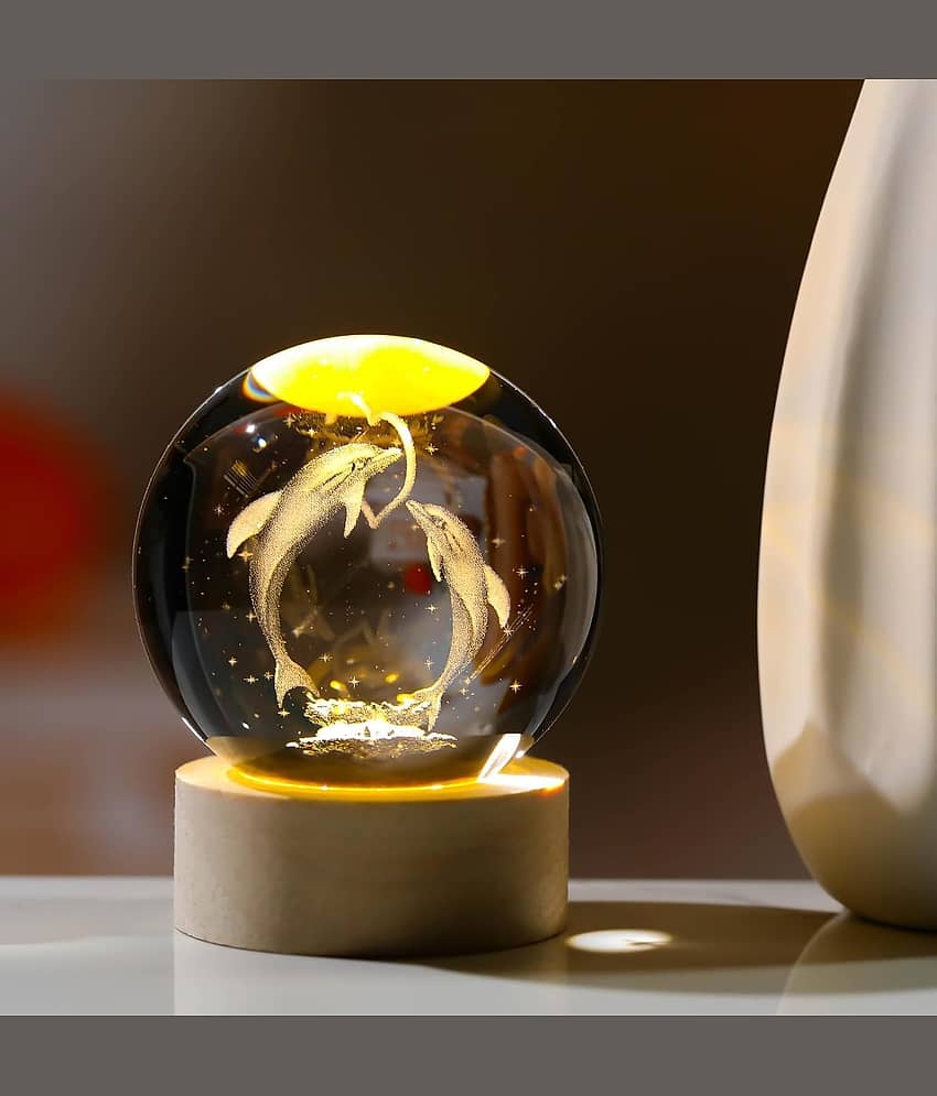 SKYVILLA Glossy Night Lamp ( Pack of 1 ) view 2