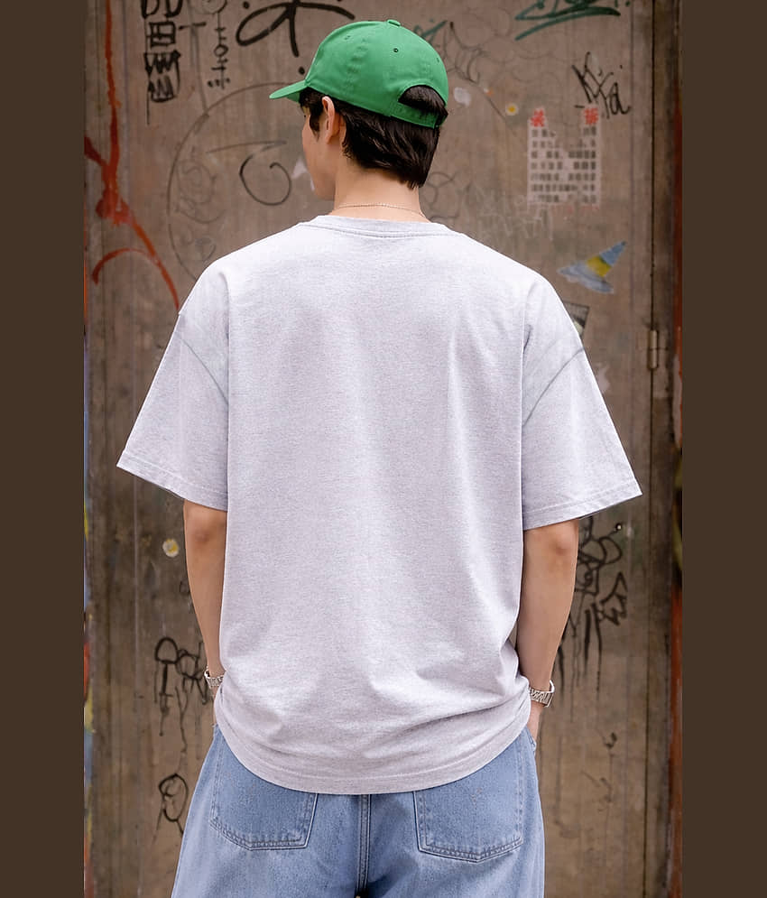 FTX Men 100% Cotton Oversized Fit Printed T-Shirt ( White ) view 2