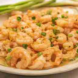 Garlic butter shrimp (kolkata shrimps tossed with garlic butter sauce)