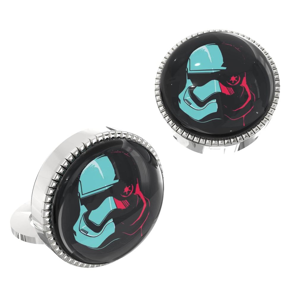 The Smart Buttons - Shirt Button Cover Cufflinks for Men - Stormtrooper Style view 2