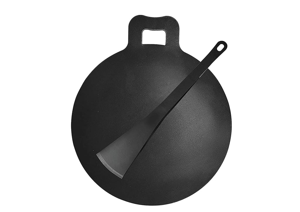 Nakshathra - pure iron tawa / dosa, roti tawa - 12 inch diameter, 14 inch from handle, 1.5 kg