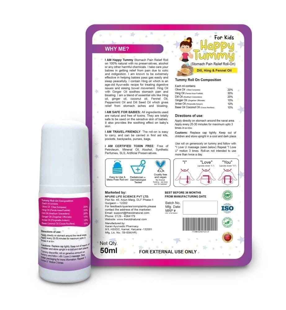 Kids Colic Relief Happy tummy Roll On 50ml view 2