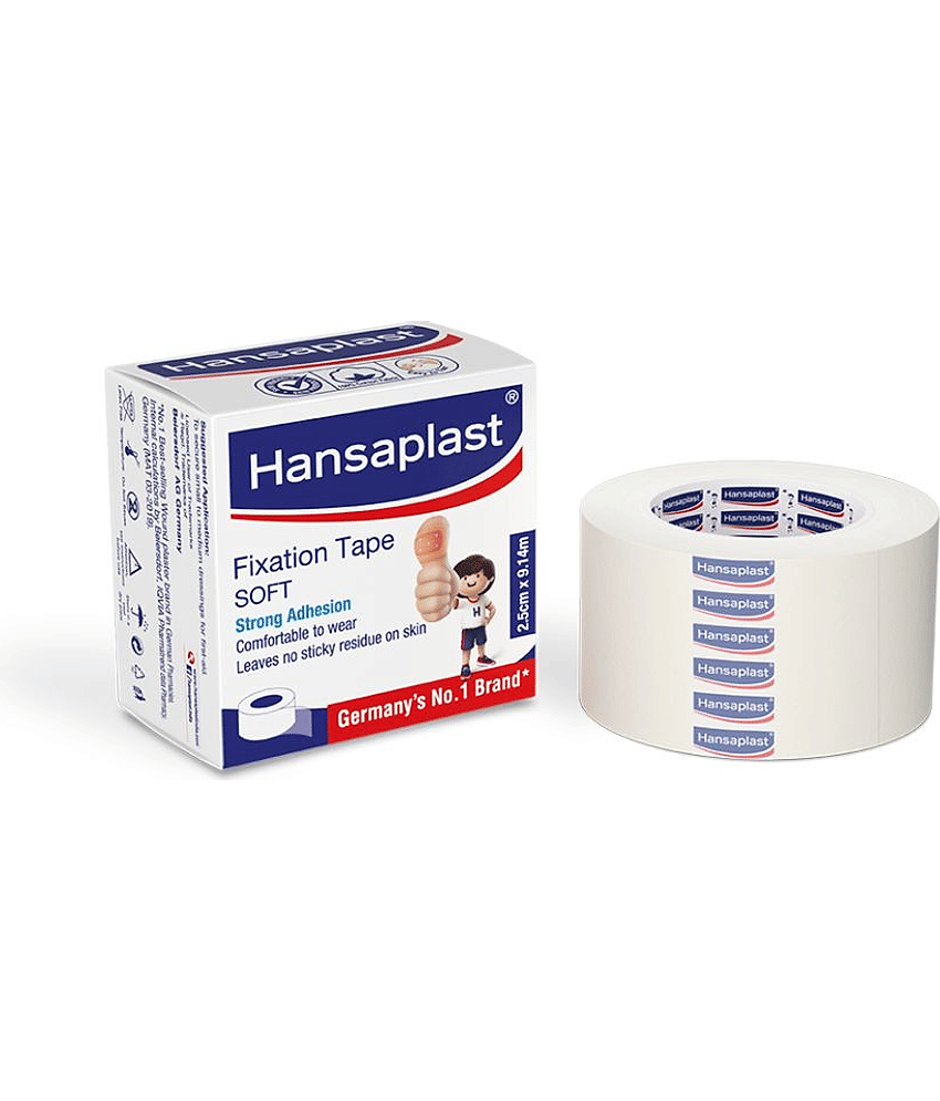 Hansaplast Fixation Tape Soft, Adhesive tape for medical uses | Soft Paper, [2.5 cm x 9.14 cm]
