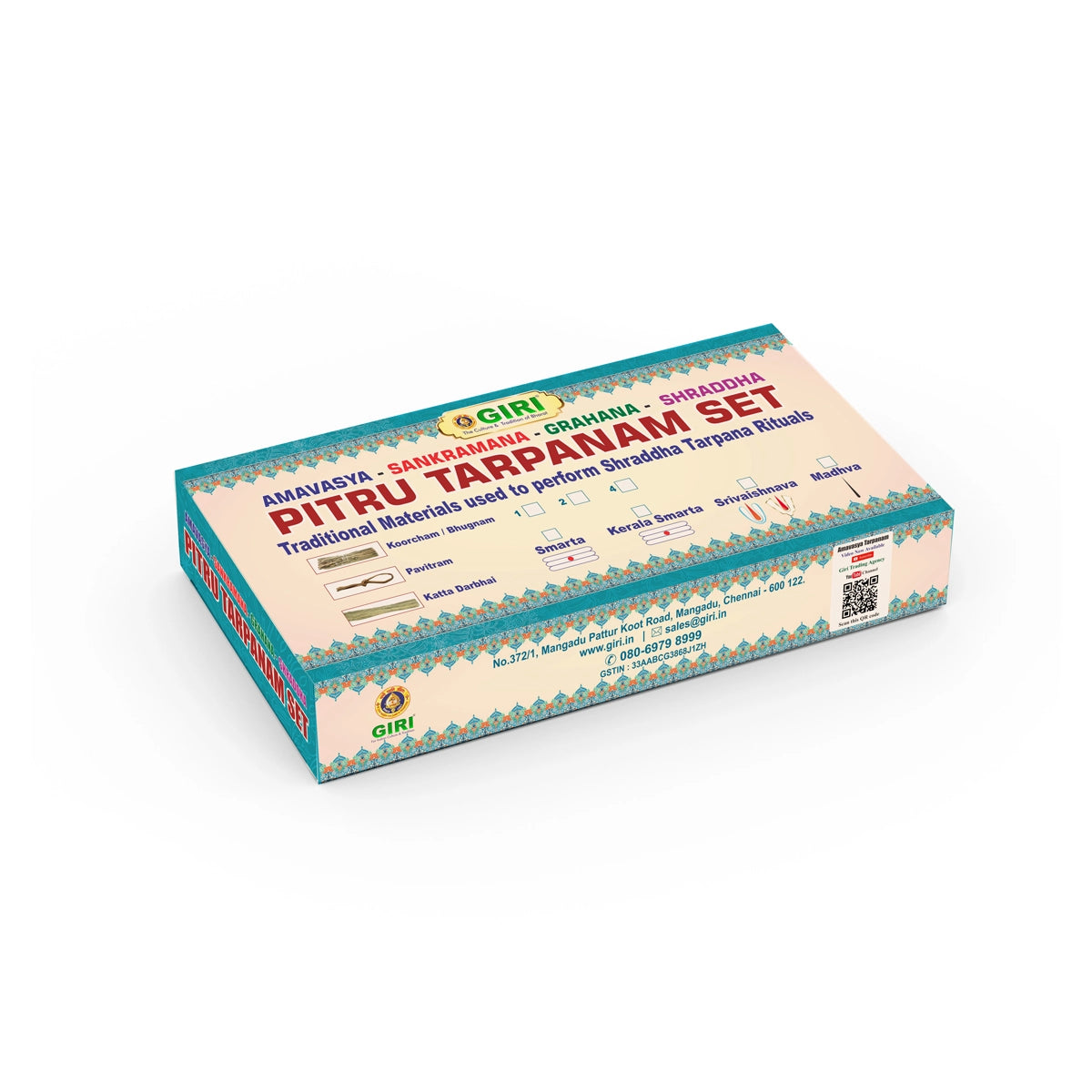 Giri Amavasya - Sankramana - Grahana - Shraddha - Pitru Tarpanam Set | Tharpana Set for Rituals Iyengar