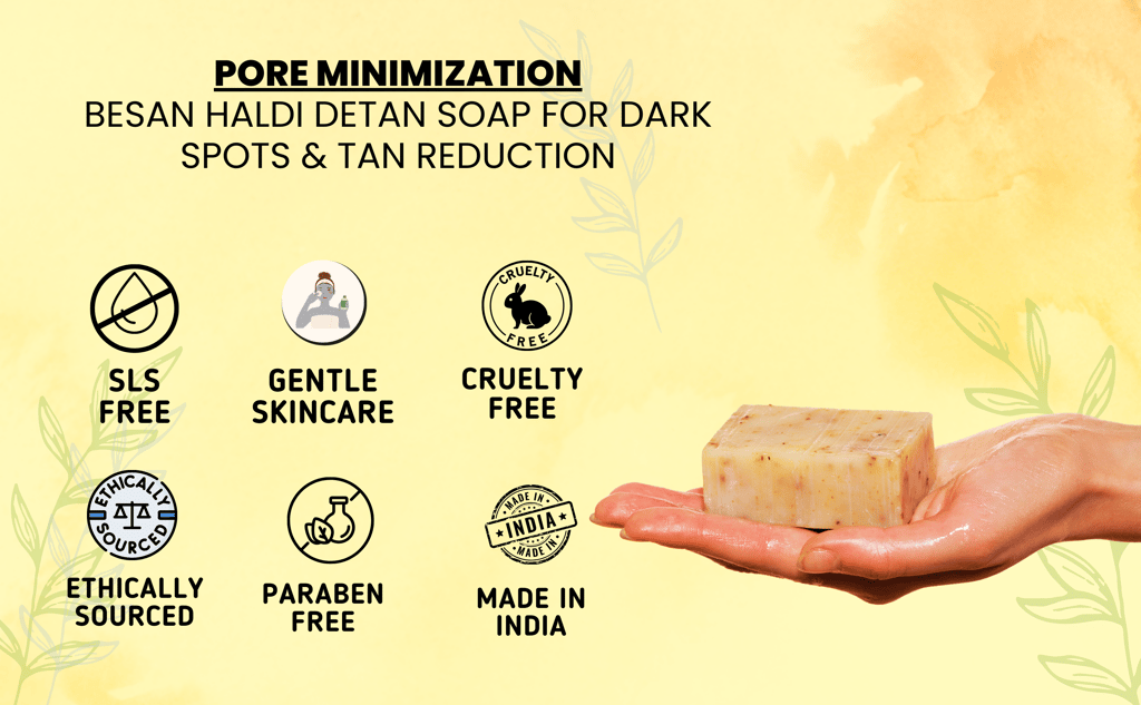 GLOW DAILY Chickpea, Turmeric and Saffron Premium Bathing Bar view 2