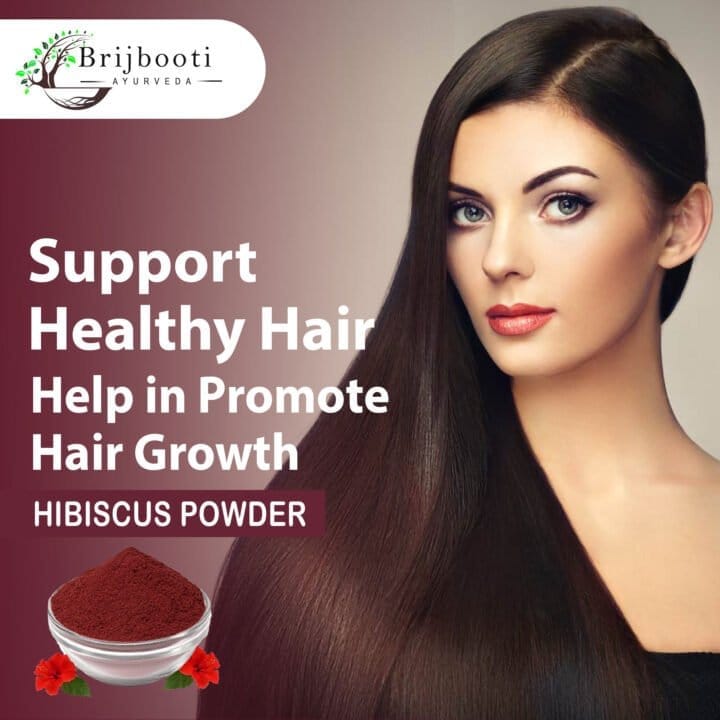 BrijBooti Hibiscus Powder - Gudhal Powder For Hair Care & Face Pack view 2