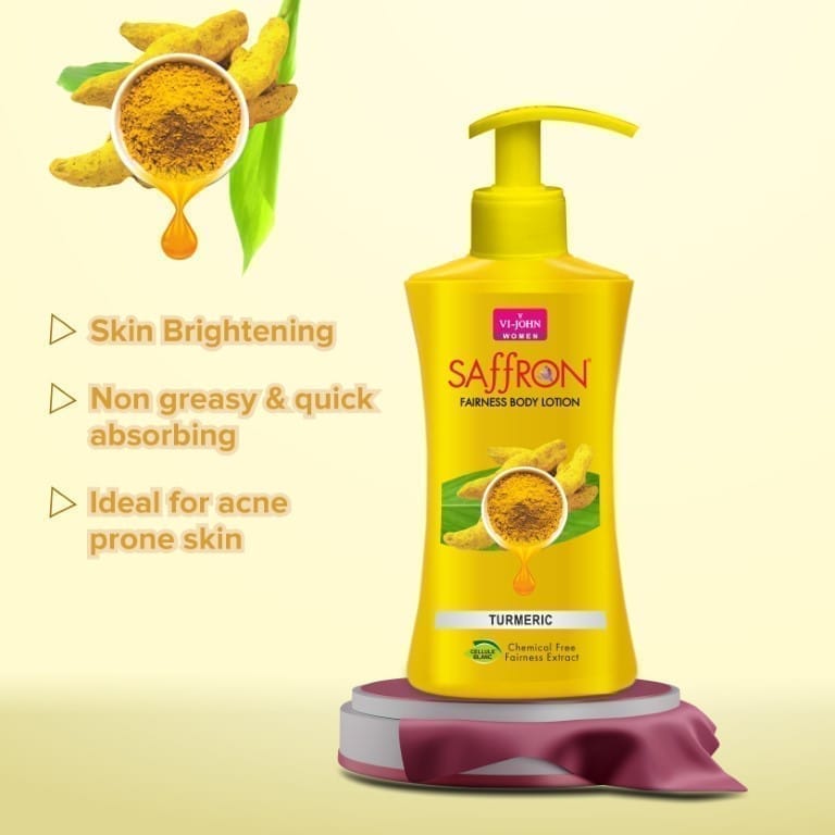 VI-JOHN Body Lotion Combo Of 2 | 250 ML Each | For Men And Women | All Skin Types | Turmeric | Rose 500 ML view 2