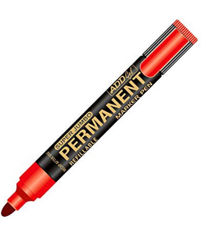 Add Gel PM-RED-PK20 Red Add Gel Permanent Marker 20 Markers Pens (RED) view 2