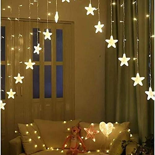 GLOWSERIE Dreamy Star LED Fairy Light Curtain for Bedroom & Home Décor view 2