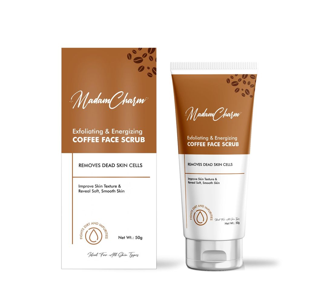 MadamCharm Coffee Face Scrub | Gently Exfoliates Skin for Dead skin Removal | Remove Blackheads | 50g