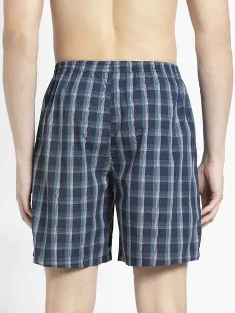 Jockey Men's 1223 Checks Pack of 2 Boxer Shorts view 2